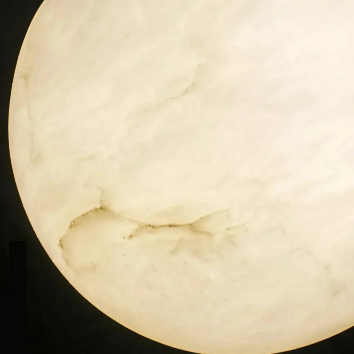 Rod Globe Pendant Light in alabaster for Kitchen Island by AUVIELIGHT