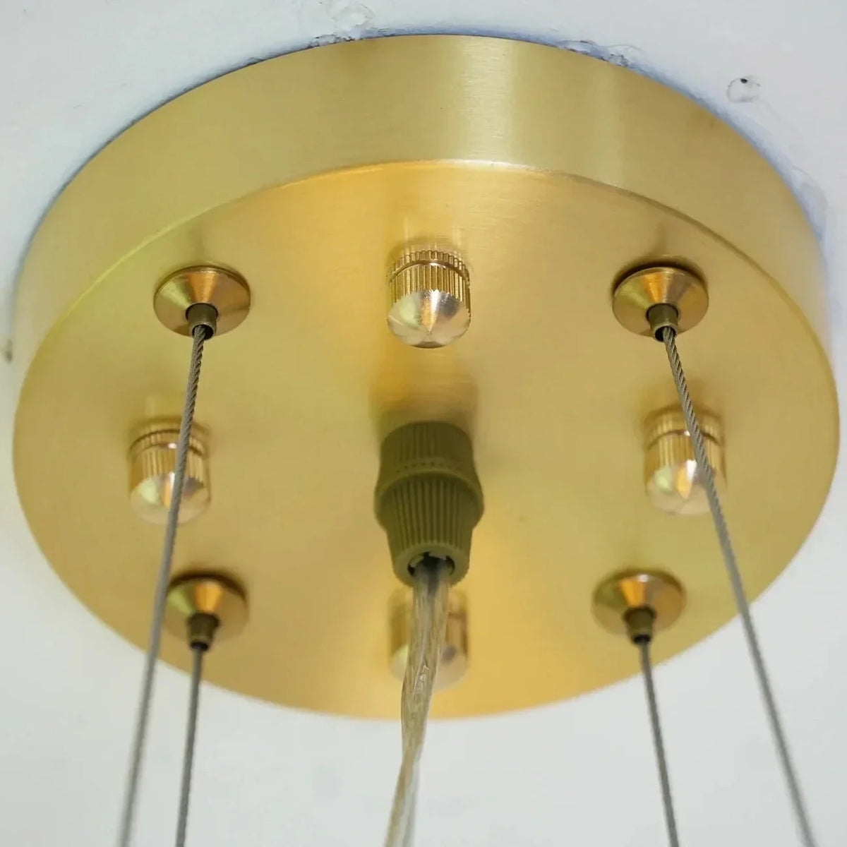 Round Layered Chandelier in alabaster for Dining Room by AUVIELIGHT