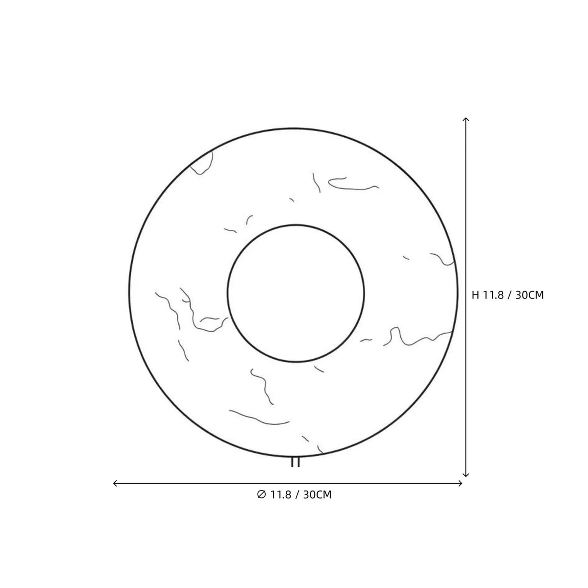 Round Travertine Disc Wall Sconce light fixture by AUVIELIGHT