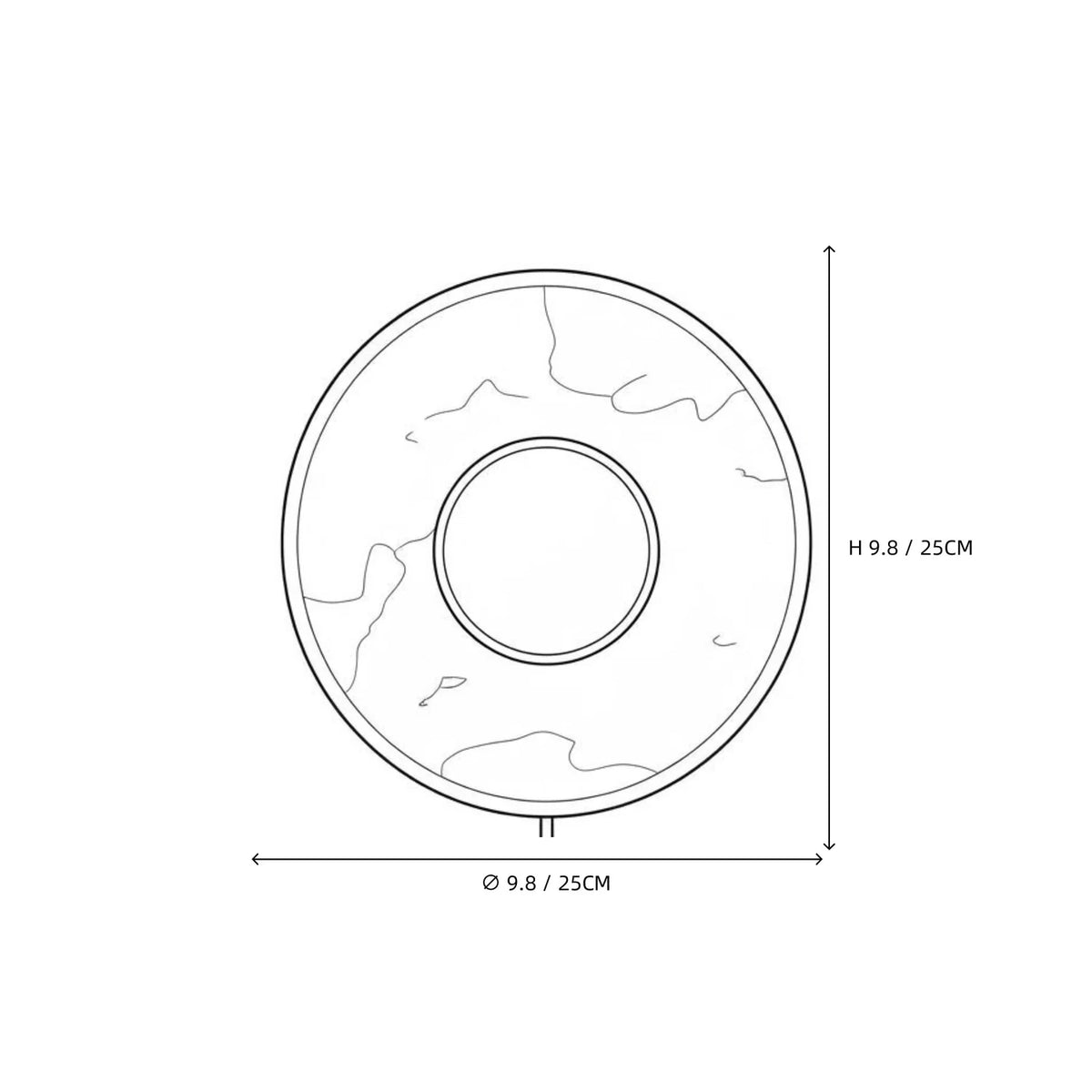 Round Travertine Disc Wall Sconce light fixture by AUVIELIGHT
