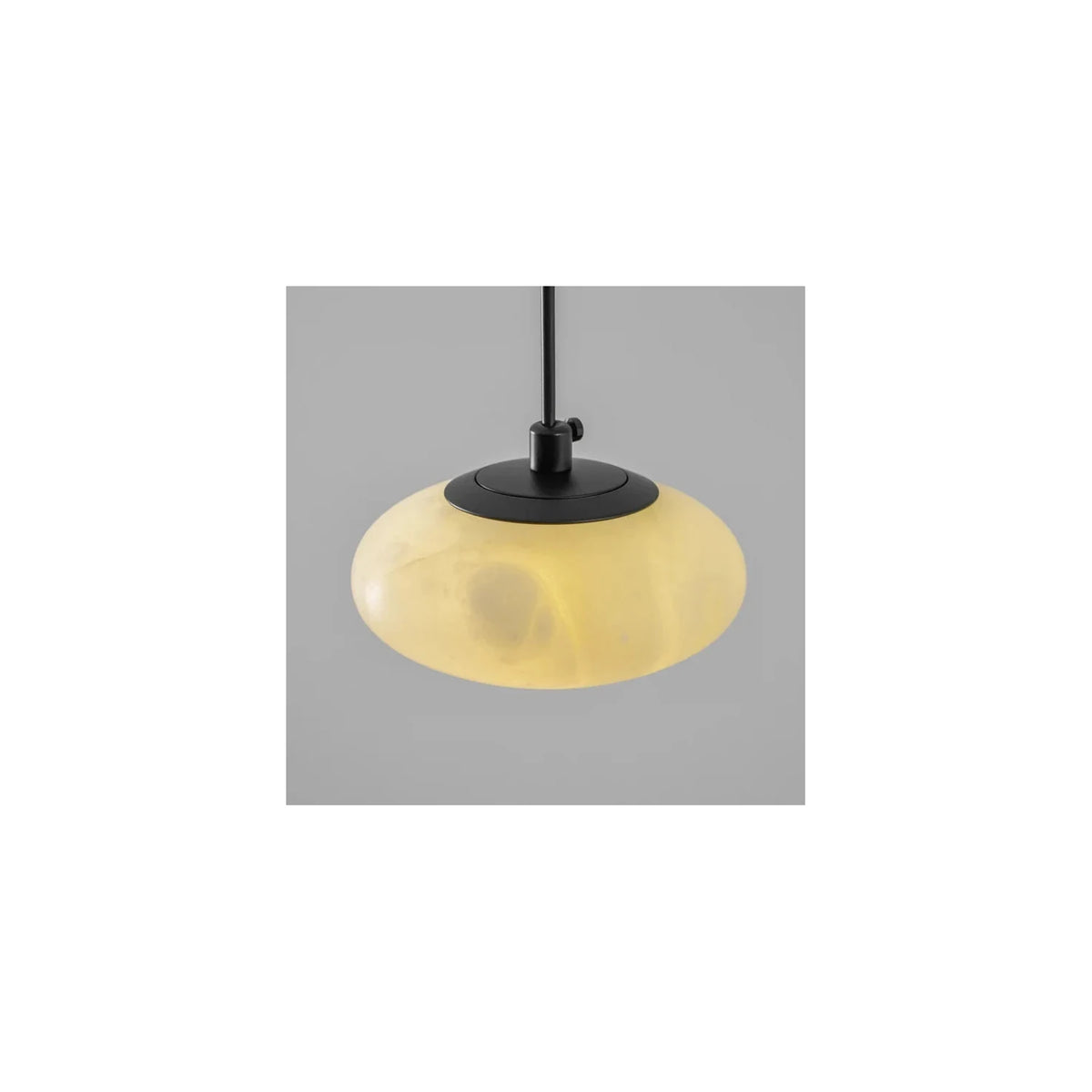 Saucer Alabaster Disc Pendant Light by AUVIELIGHT