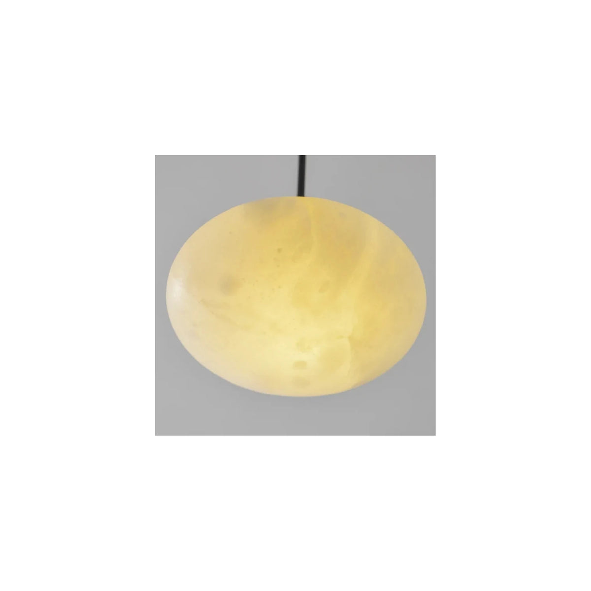Saucer Alabaster Disc Pendant Light by AUVIELIGHT