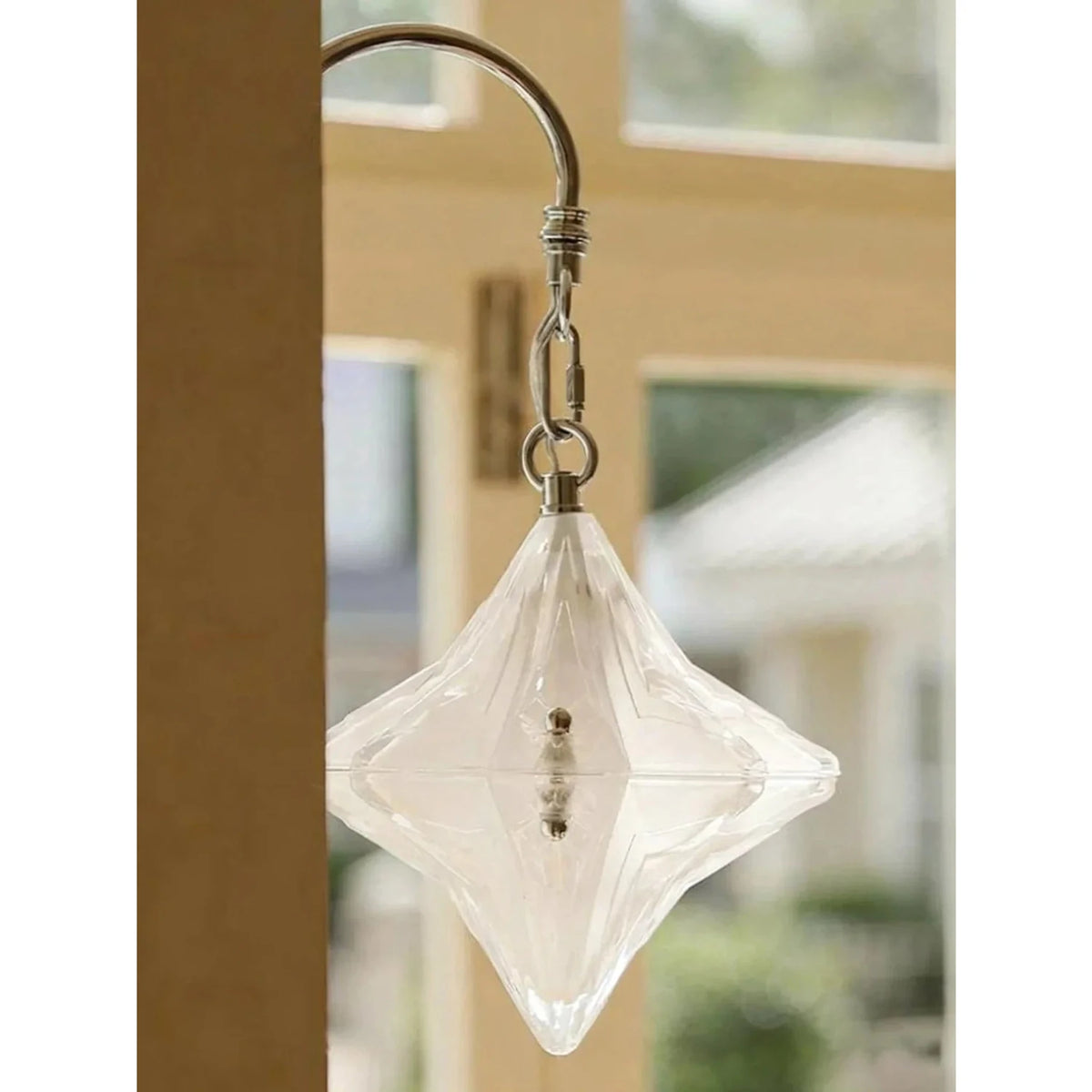 Sculptural Diamond Star Wall Sconce in glass for Hallway by AUVIELIGHT