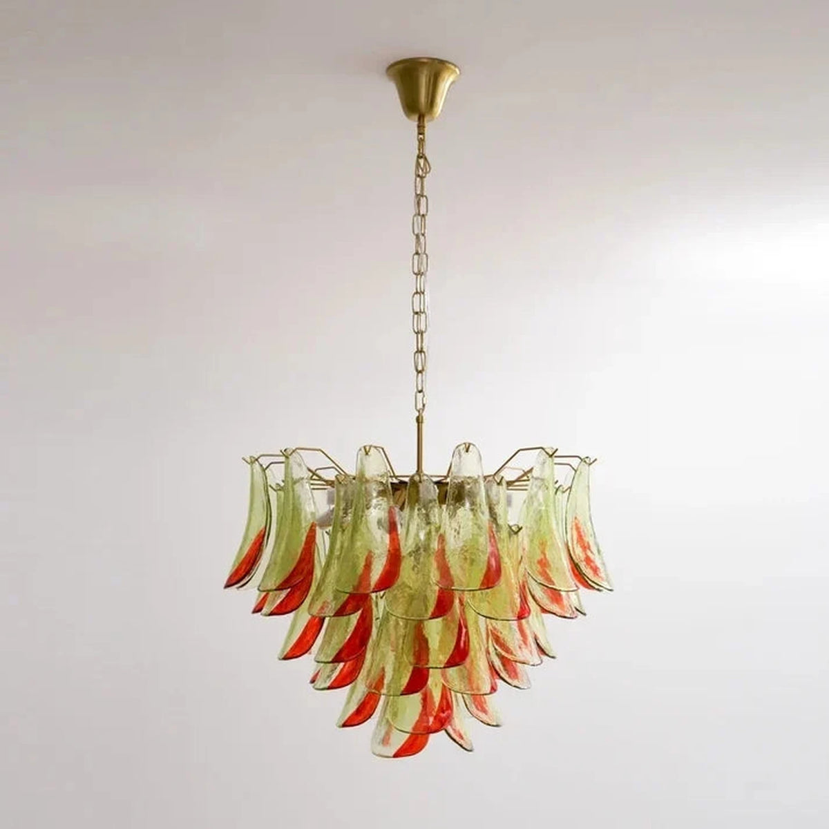 Sculptural Leaf Chandelier in murano glass for Dining Room by AUVIELIGHT