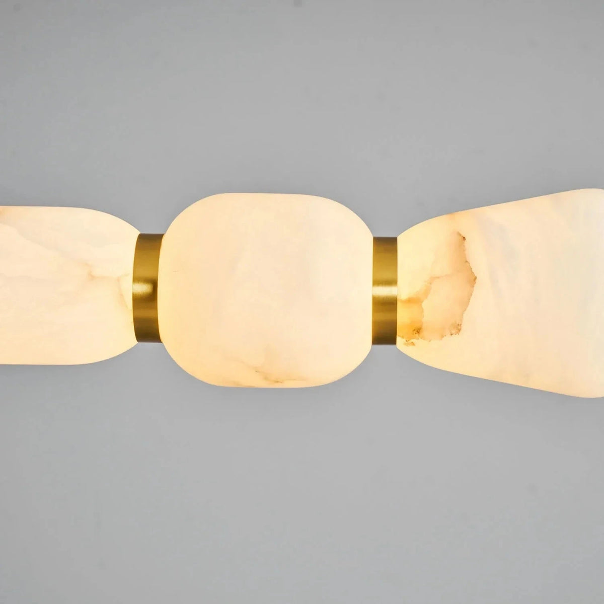 Segmented Bar Pendant Light in alabaster for Kitchen Island by AUVIELIGHT