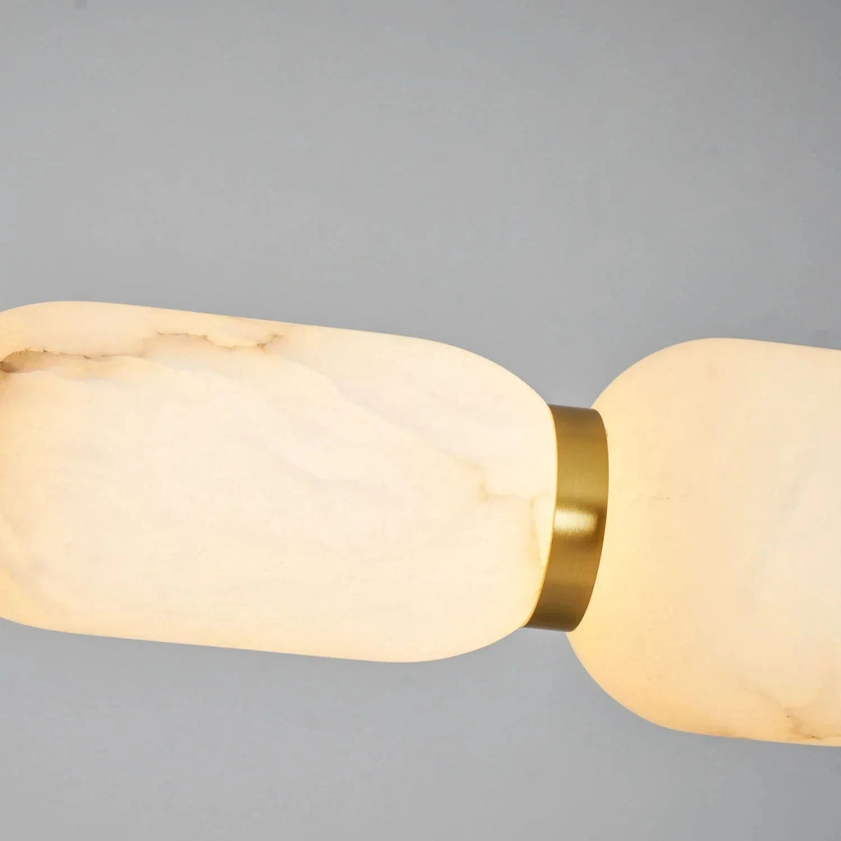 Segmented Bar Pendant Light in alabaster for Kitchen Island by AUVIELIGHT