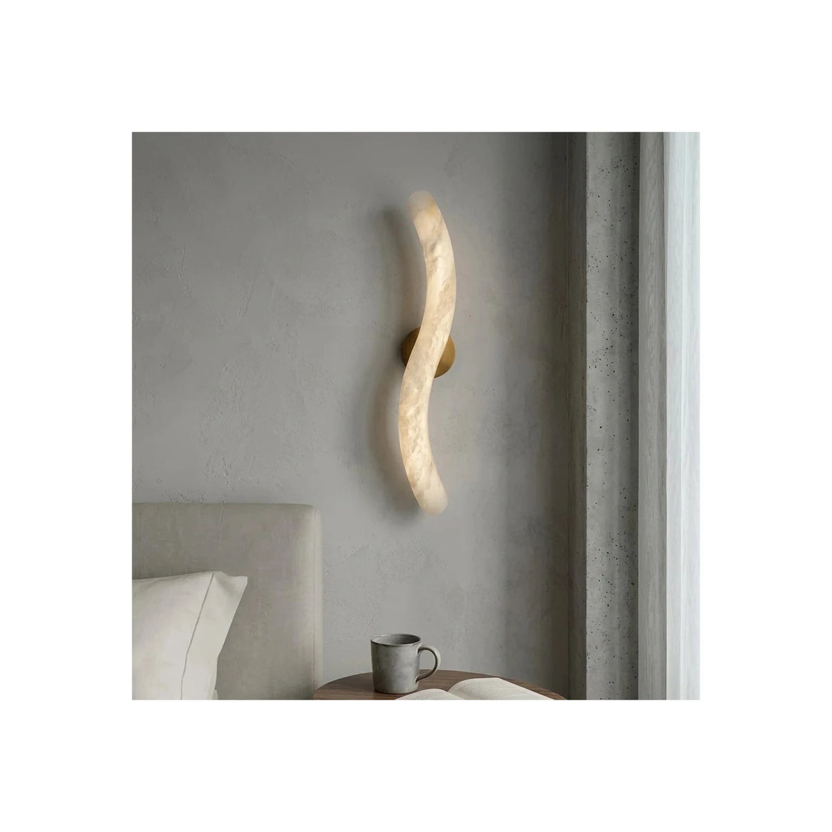Serpentine Alabaster Wall Sconce light fixture by AUVIELIGHT