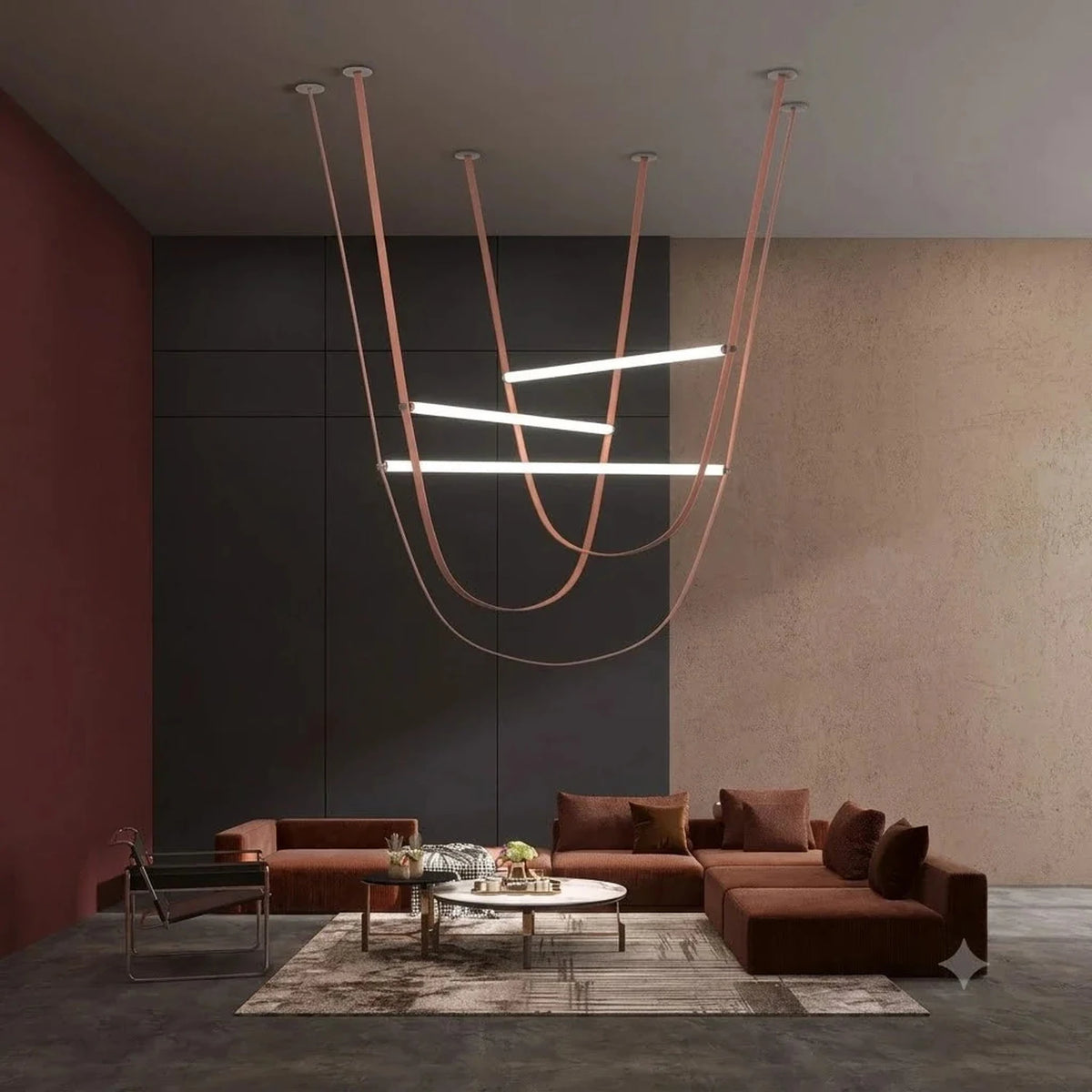 Sling Linear Pendant Light for Kitchen Island by AUVIELIGHT