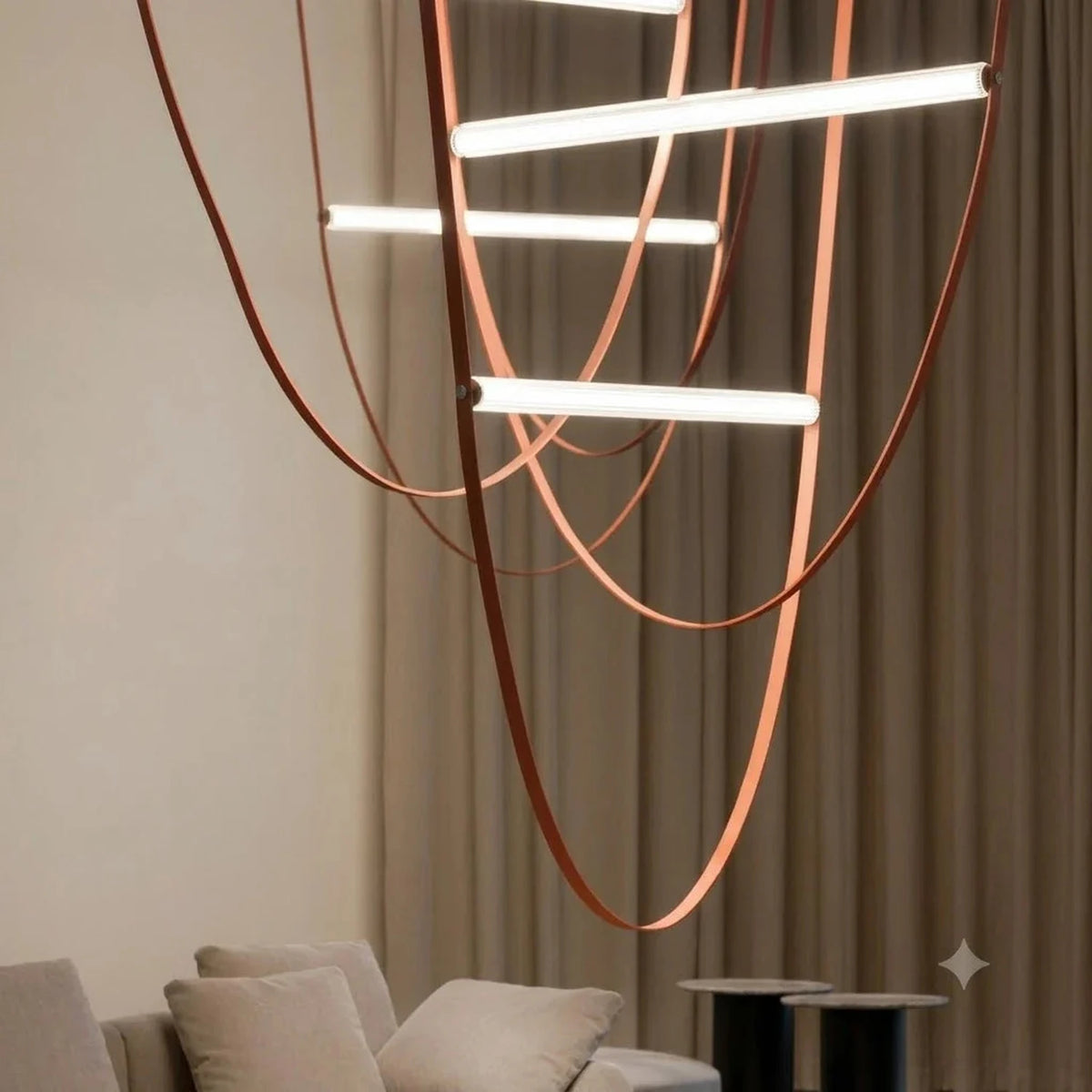 Sling Linear Pendant Light for Kitchen Island by AUVIELIGHT