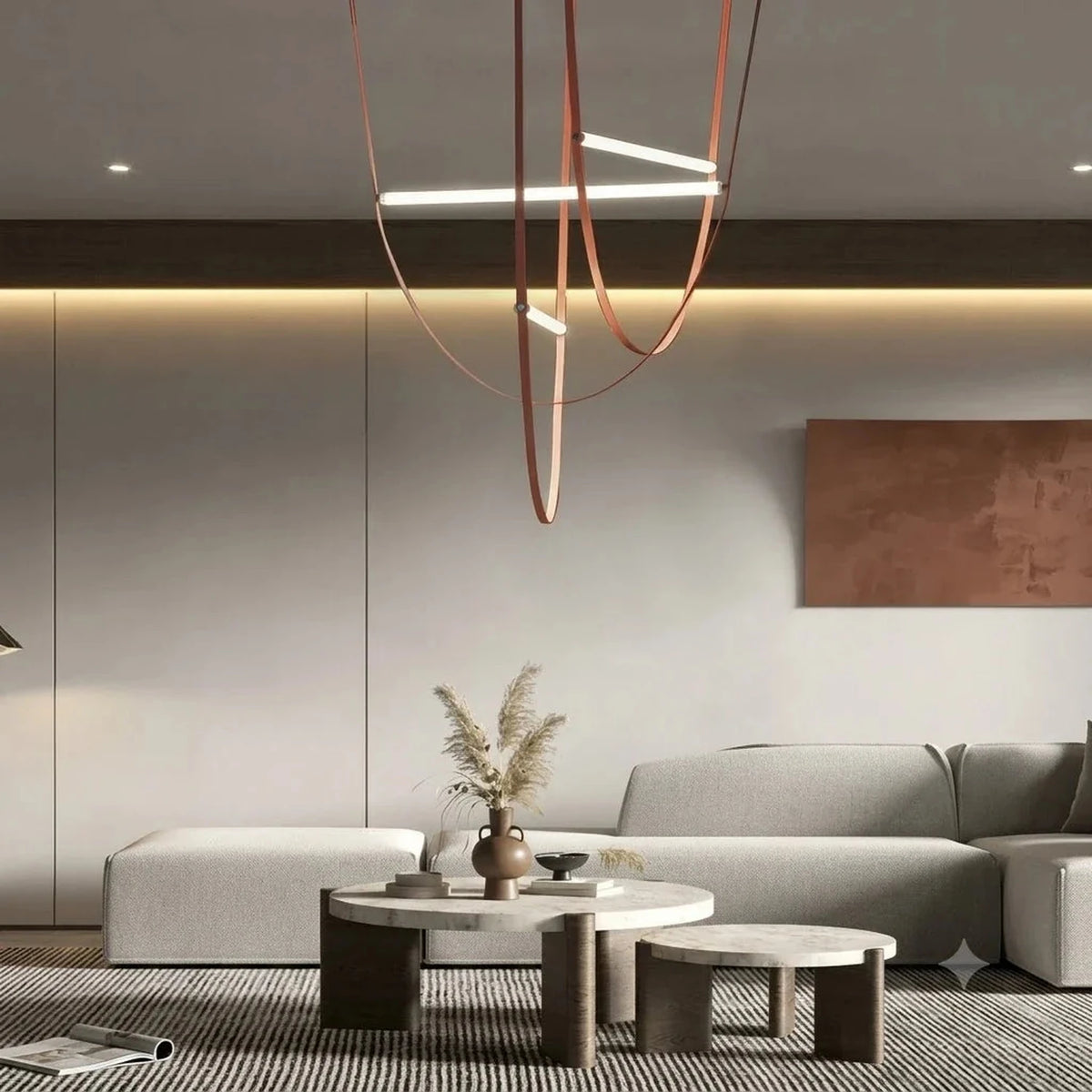 Sling Linear Pendant Light for Kitchen Island by AUVIELIGHT