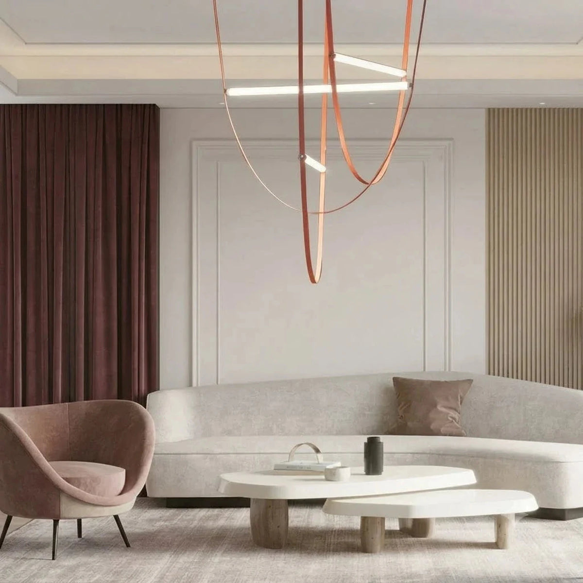 Sling Linear Pendant Light for Kitchen Island by AUVIELIGHT