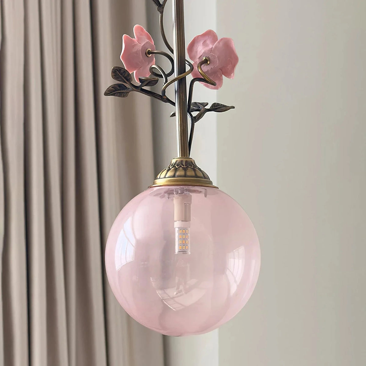 Sphere Pendant Light in rattan for Kitchen Island by AUVIELIGHT