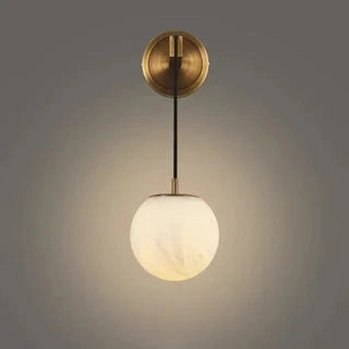 Sphere Wall Sconce in alabaster for Hallway light fixture by AUVIELIGHT