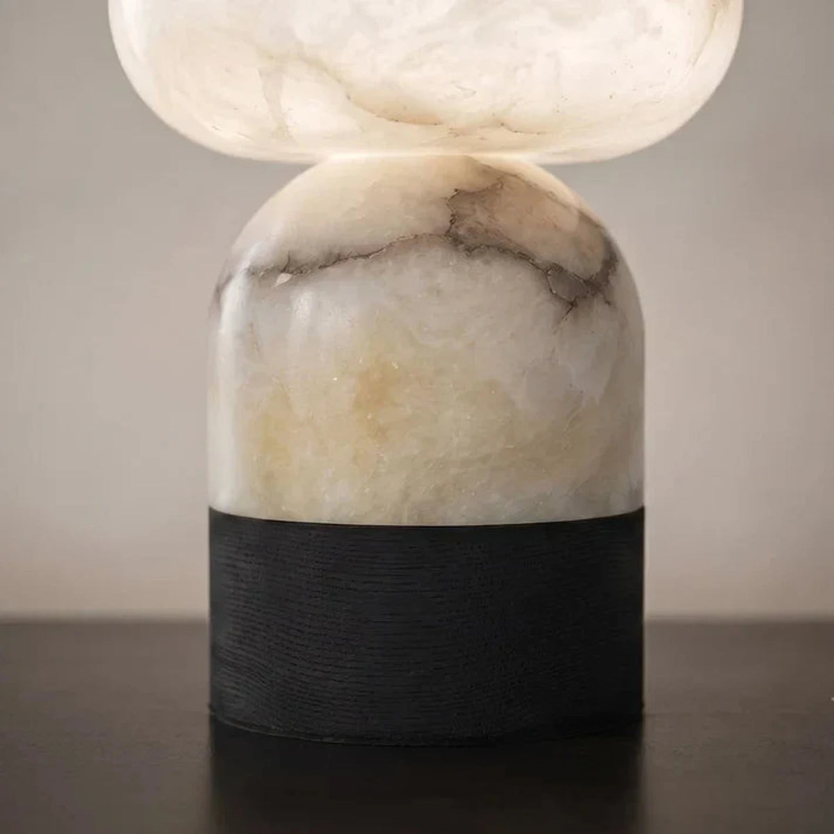 Stacked Table Lamp in alabaster for Living Room by AUVIELIGHT