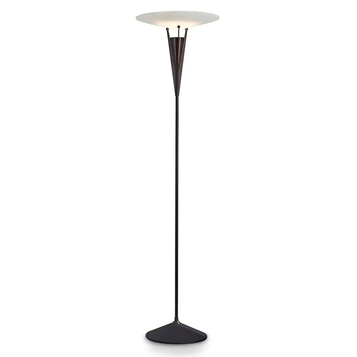 Standing Disc Floor Lamp in alabaster for Living Room light fixture by AUVIELIGHT