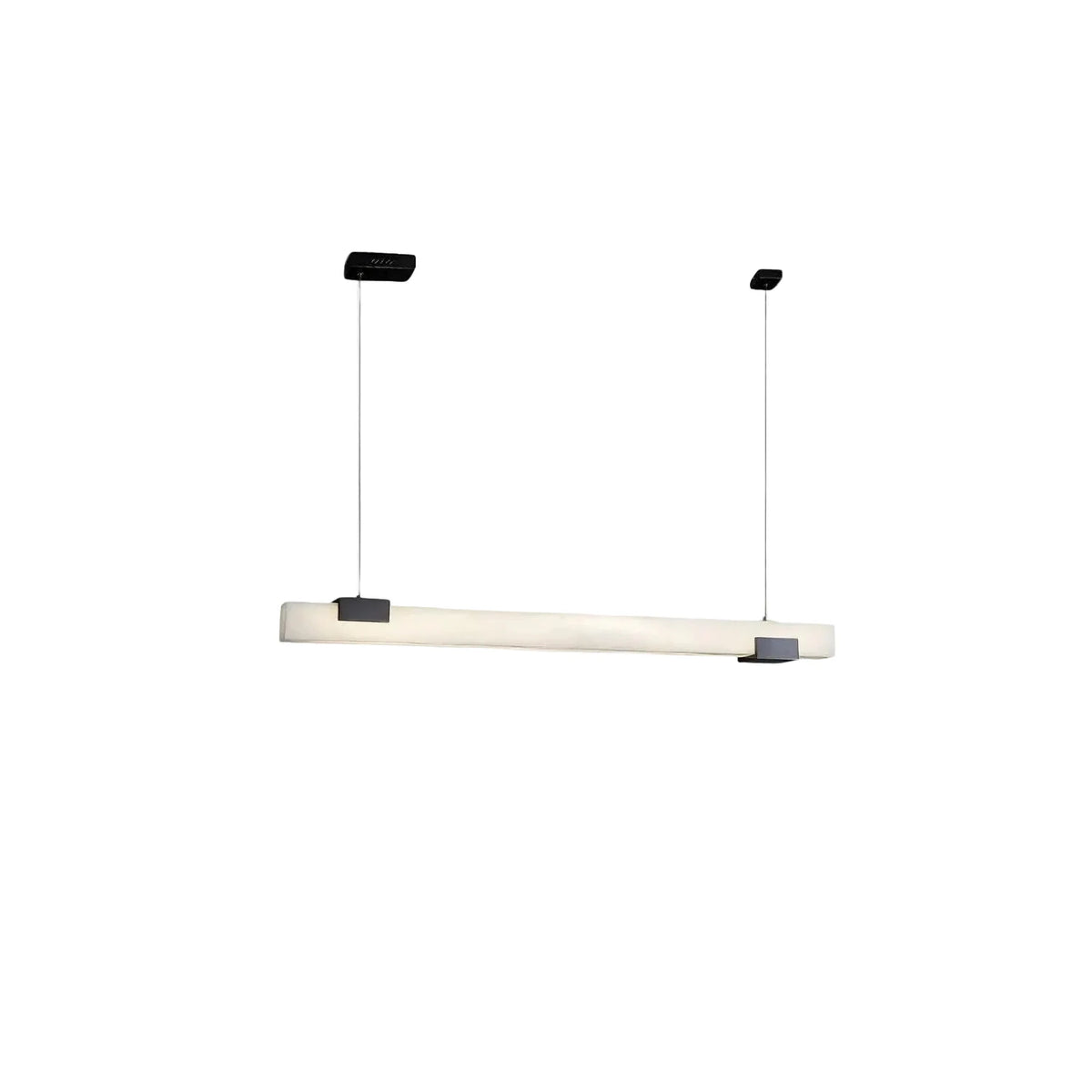 Strata Linear Alabaster Pendant Light by AUVIELIGHT, L 39.4″ × H 3.1″ / Black & White and 1 other sizes