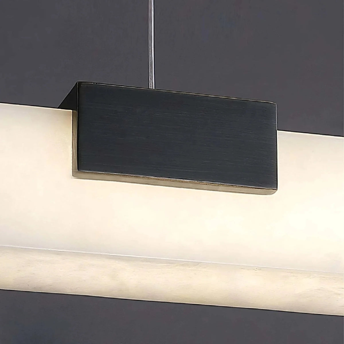 Strata Linear Alabaster Pendant Light by AUVIELIGHT