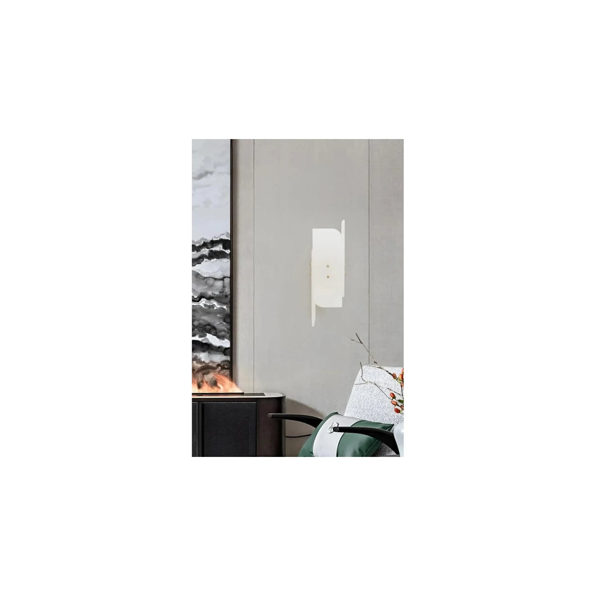 Strata Tiered Alabaster Wall Sconce light fixture by AUVIELIGHT