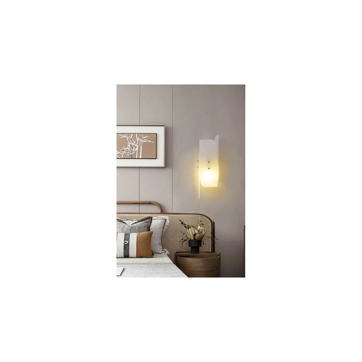Strata Tiered Alabaster Wall Sconce light fixture by AUVIELIGHT