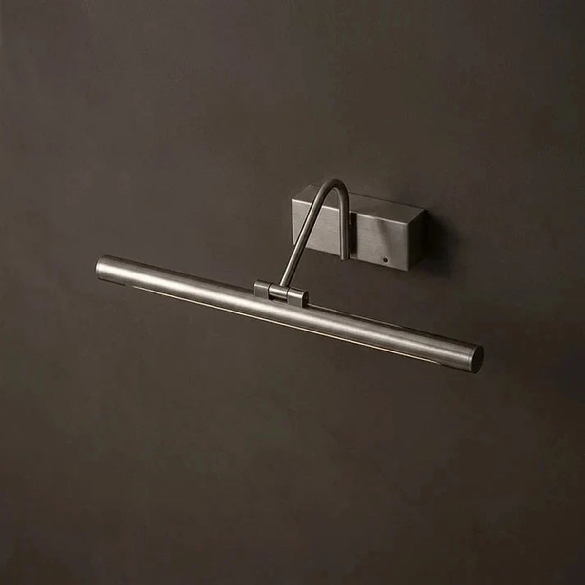 Swivel Wall Light in brass for Hallway by AUVIELIGHT, L 40 × W 17.5 × H 11 cm / L 15.7″ × W 6.9″ × H 4.3″ / Nickel color / Warm Light