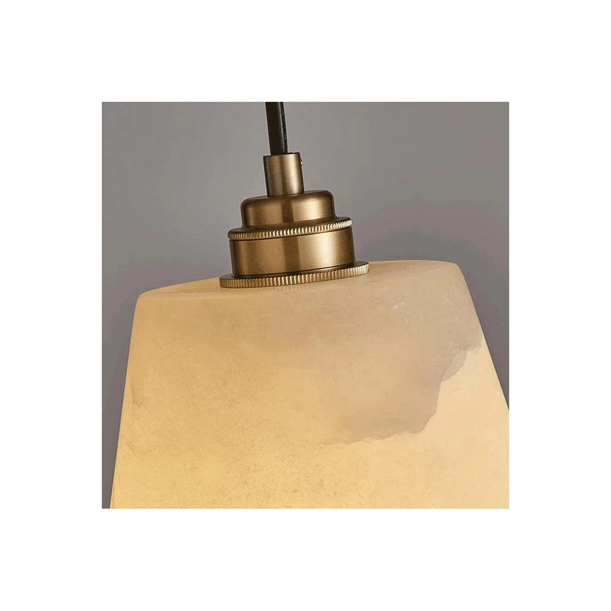 Tapered Stepped Alabaster Pendant Light by AUVIELIGHT