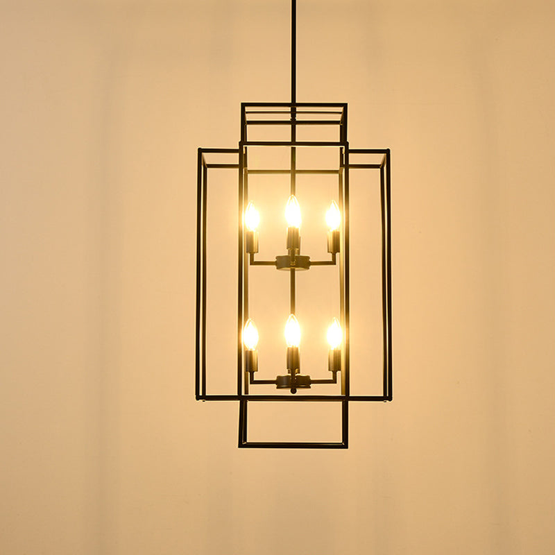 Tiered Square Chandelier for Dining Room by AUVIELIGHT