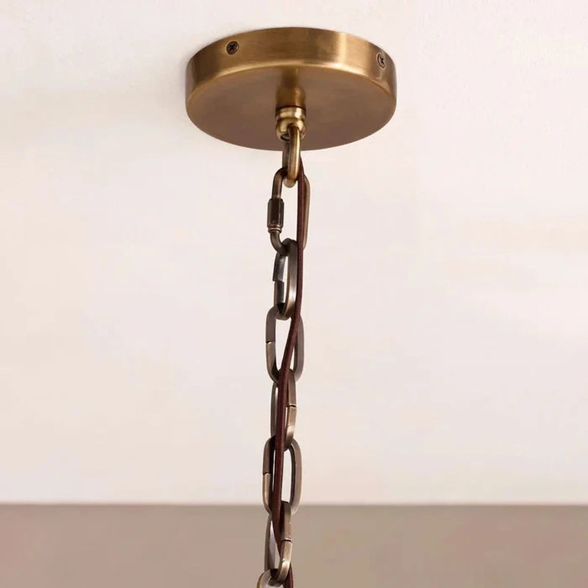 Tile Drum Chandelier in frosted glass for Dining Room by AUVIELIGHT