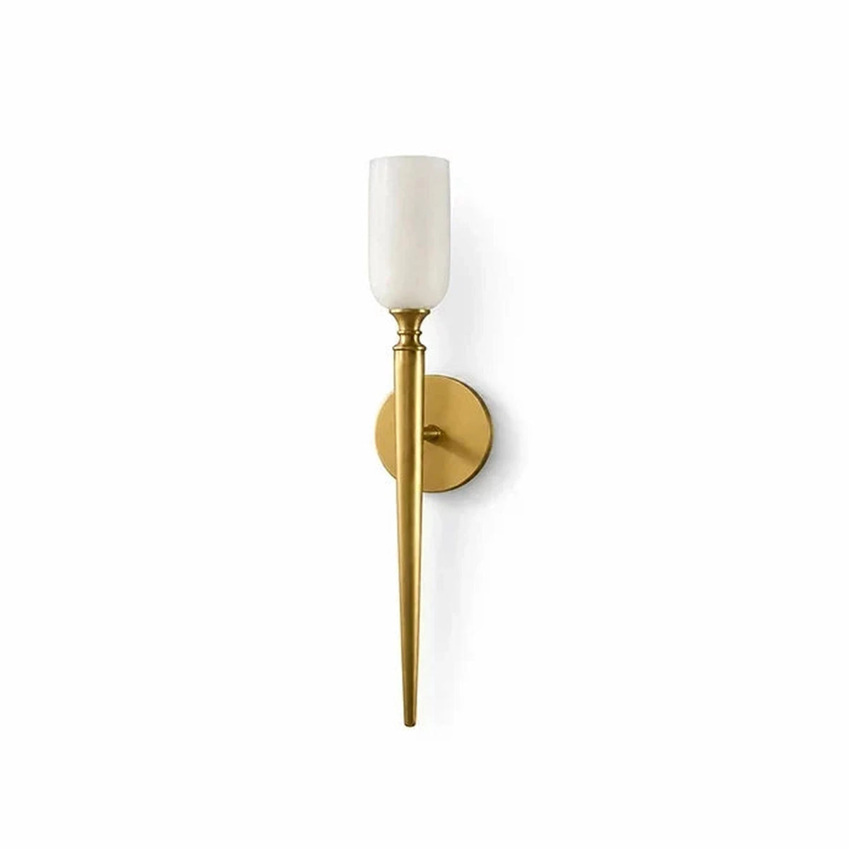 Torch Wall Sconce in alabaster for Hallway by AUVIELIGHT