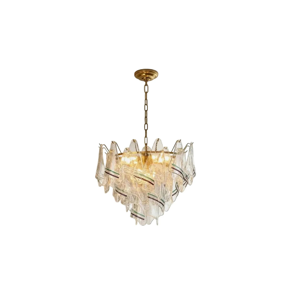 Venetian Tiered Glass Fixture light fixture by AUVIELIGHT