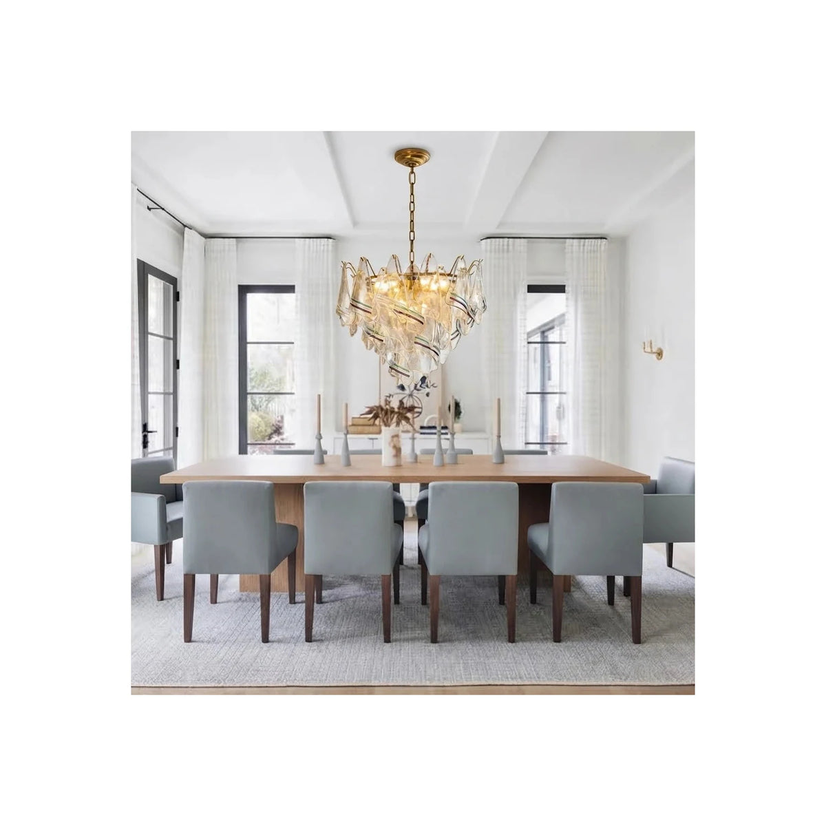 Venetian Tiered Glass Fixture light fixture by AUVIELIGHT
