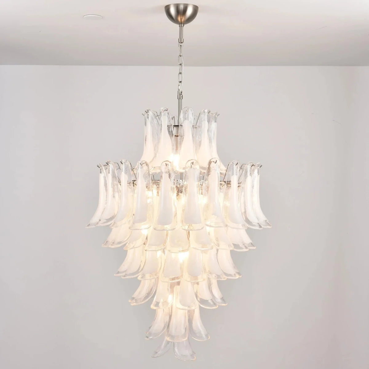 Venezia IceHorn Murano Glass Chandelier light fixture by AUVIELIGHT