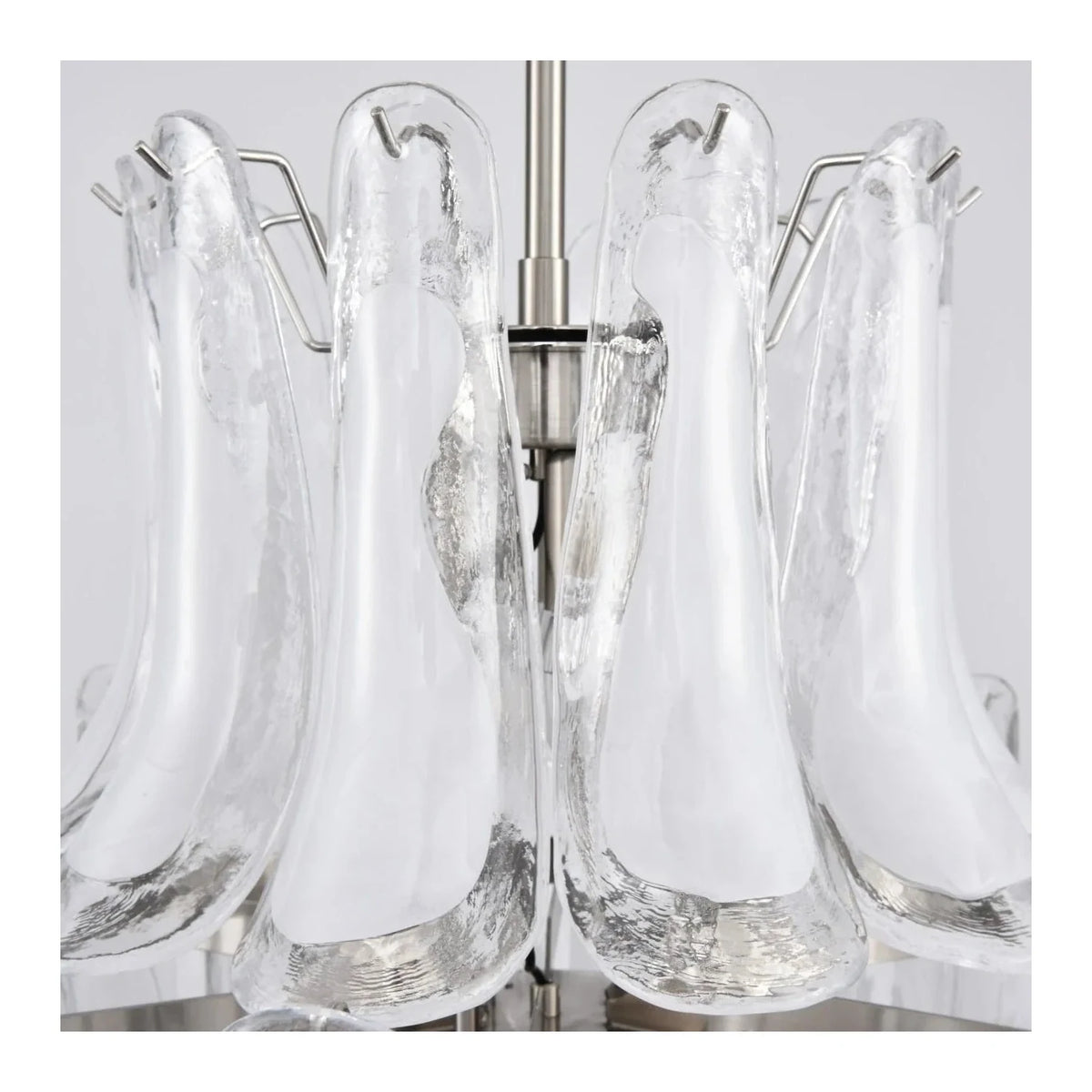 Venezia IceHorn Murano Glass Chandelier light fixture by AUVIELIGHT
