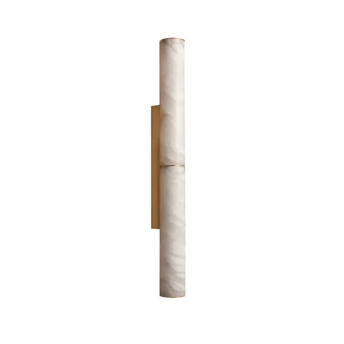 Vertical Alabaster Tube Wall Sconce light fixture by AUVIELIGHT