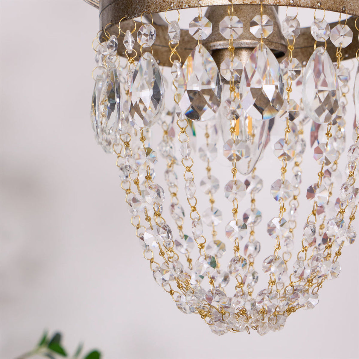 Vintage Crown Pendant Light in silver for Kitchen Island by AUVIELIGHT