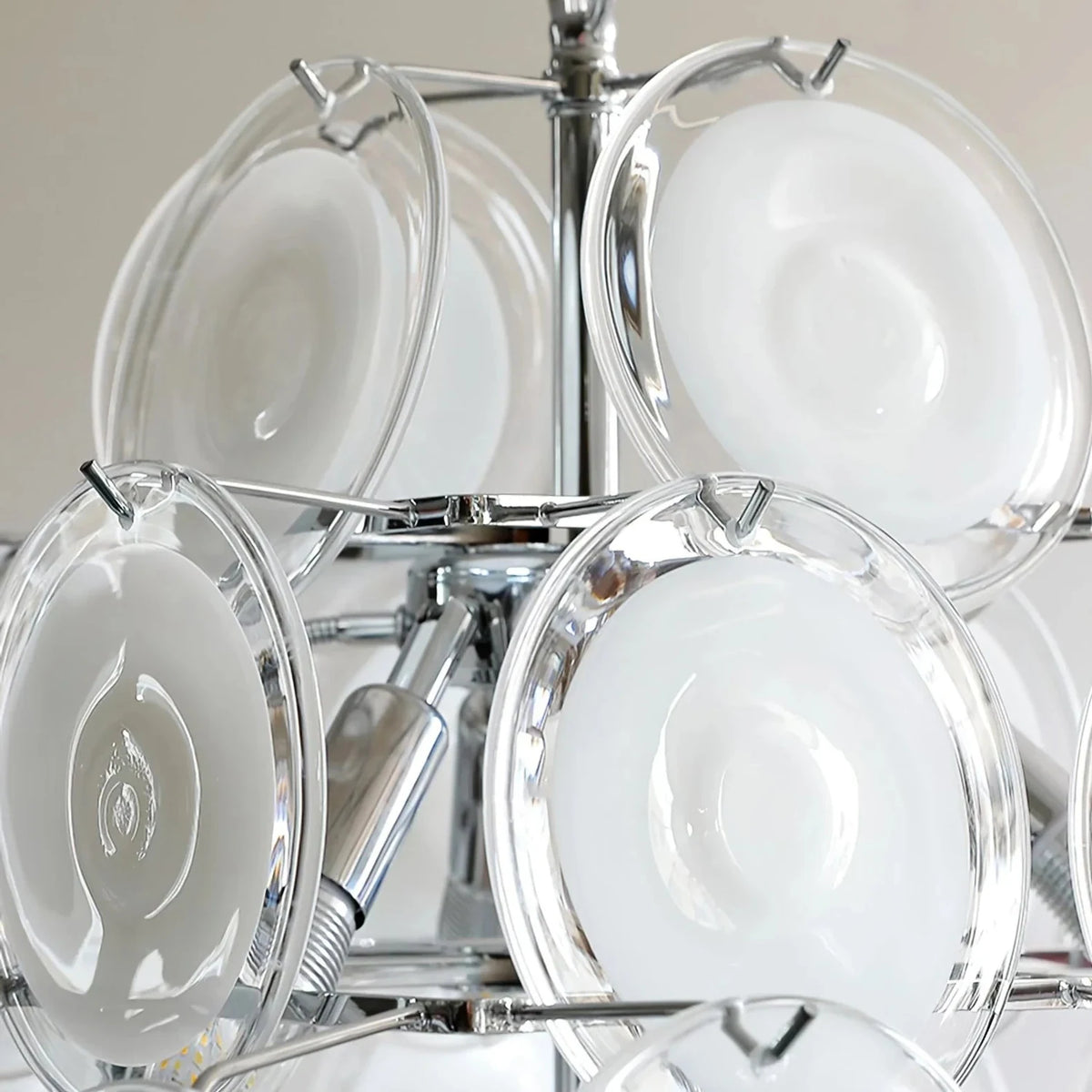 VistoDisc Italian Murano Glass Chandelier light fixture by AUVIELIGHT