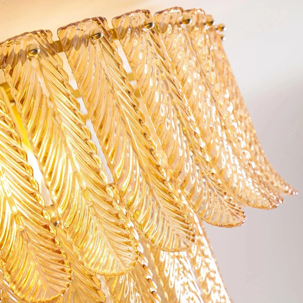 Waterfall Wall Sconce in amber crystal for Hallway light fixture by AUVIELIGHT