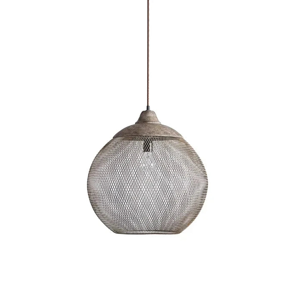 Woven Wire Globe Pendant Light for Kitchen Island by AUVIELIGHT