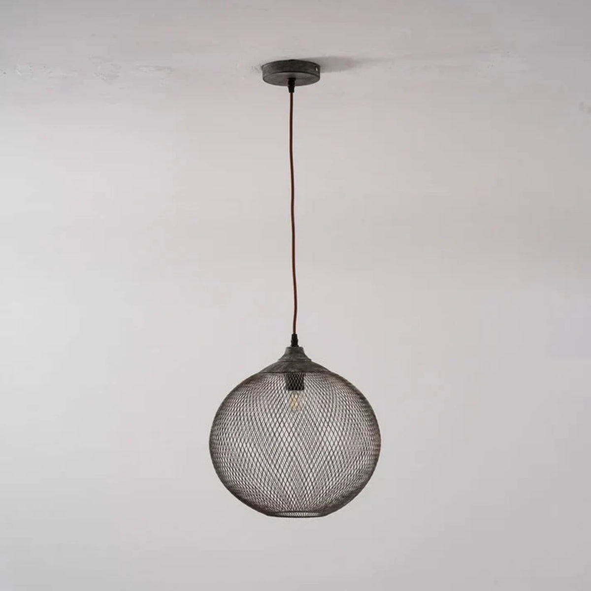 Woven Wire Globe Pendant Light for Kitchen Island by AUVIELIGHT