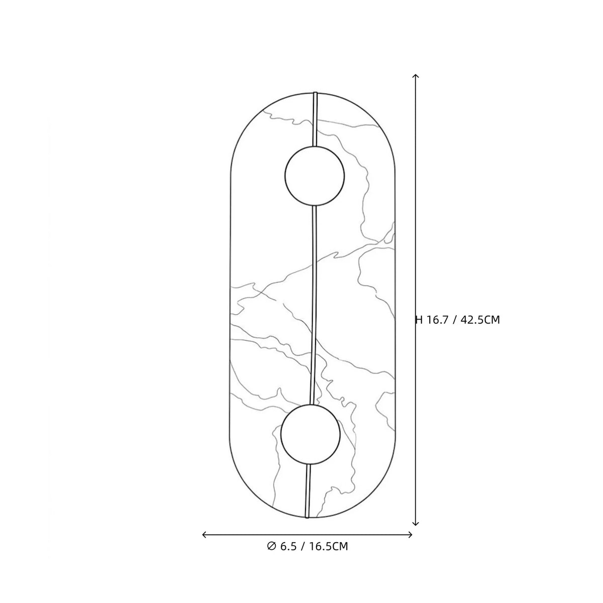 Zenith Organic Marble Sconce light fixture by AUVIELIGHT