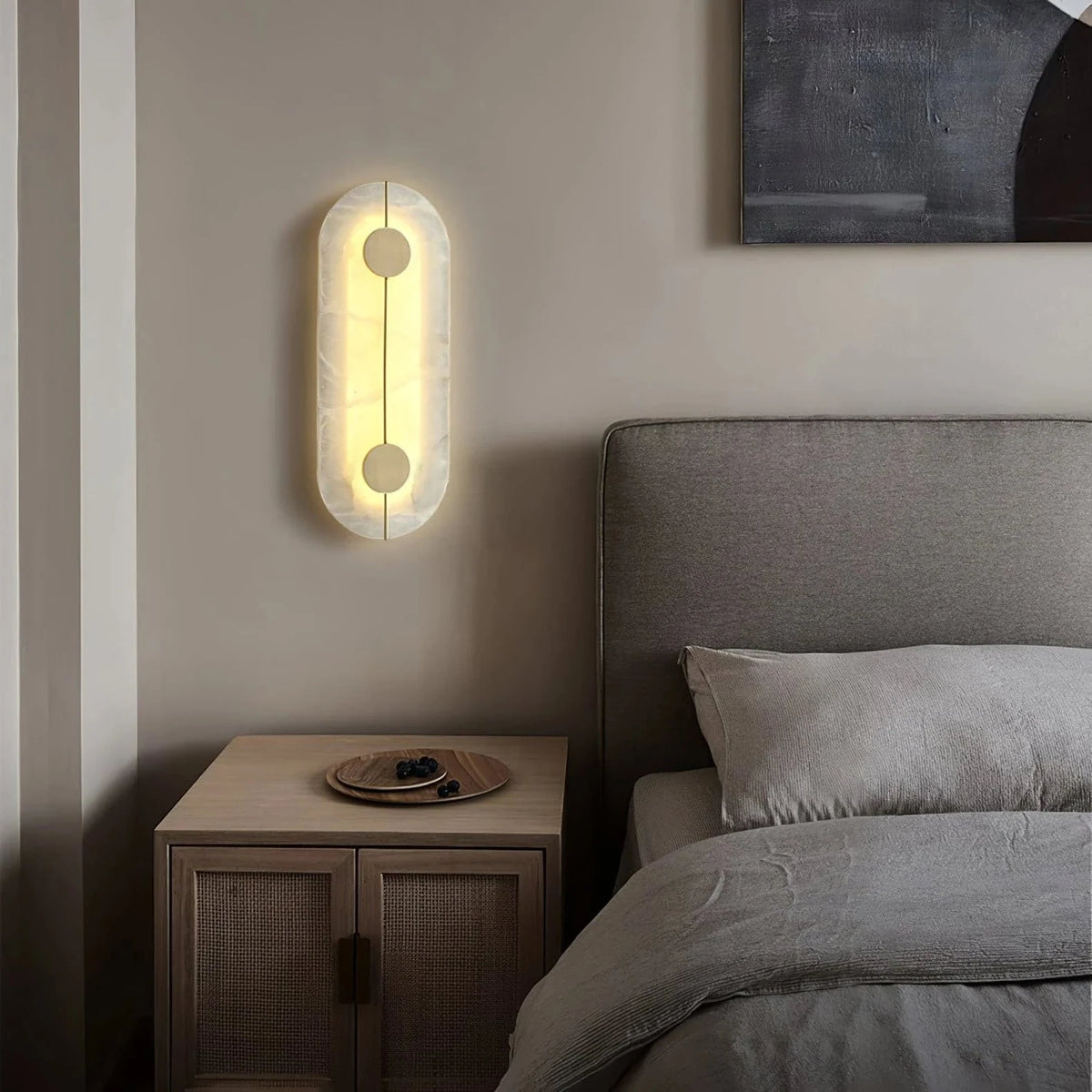 Zenith Organic Marble Sconce light fixture by AUVIELIGHT