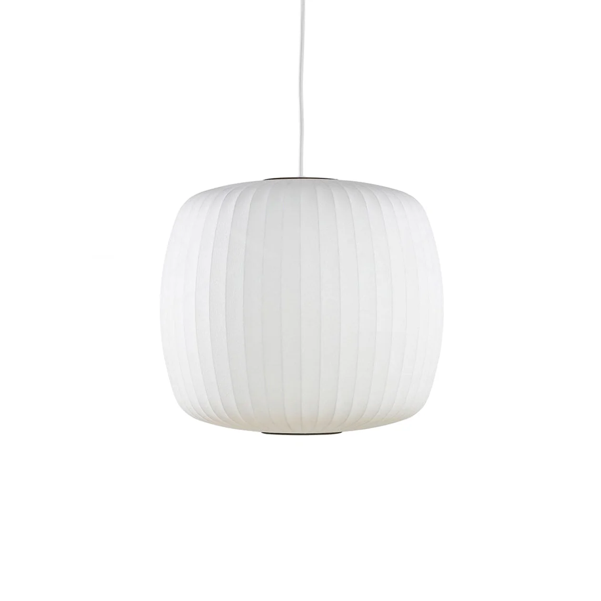 Nelson Bubble Pendant Light for Kitchen Island by AUVIELIGHT, Model I Ø 15.8" xH16.5"/Dia 40cm x H 42cm / White