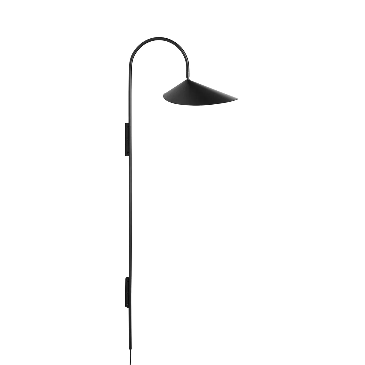 Arum Wall Sconce for Hallway by AUVIELIGHT, L 25.5cm x W 44cm x H 136cm / L 10" x W 17.3" x H 53.5" / Black / AU plug and 3 other sizes