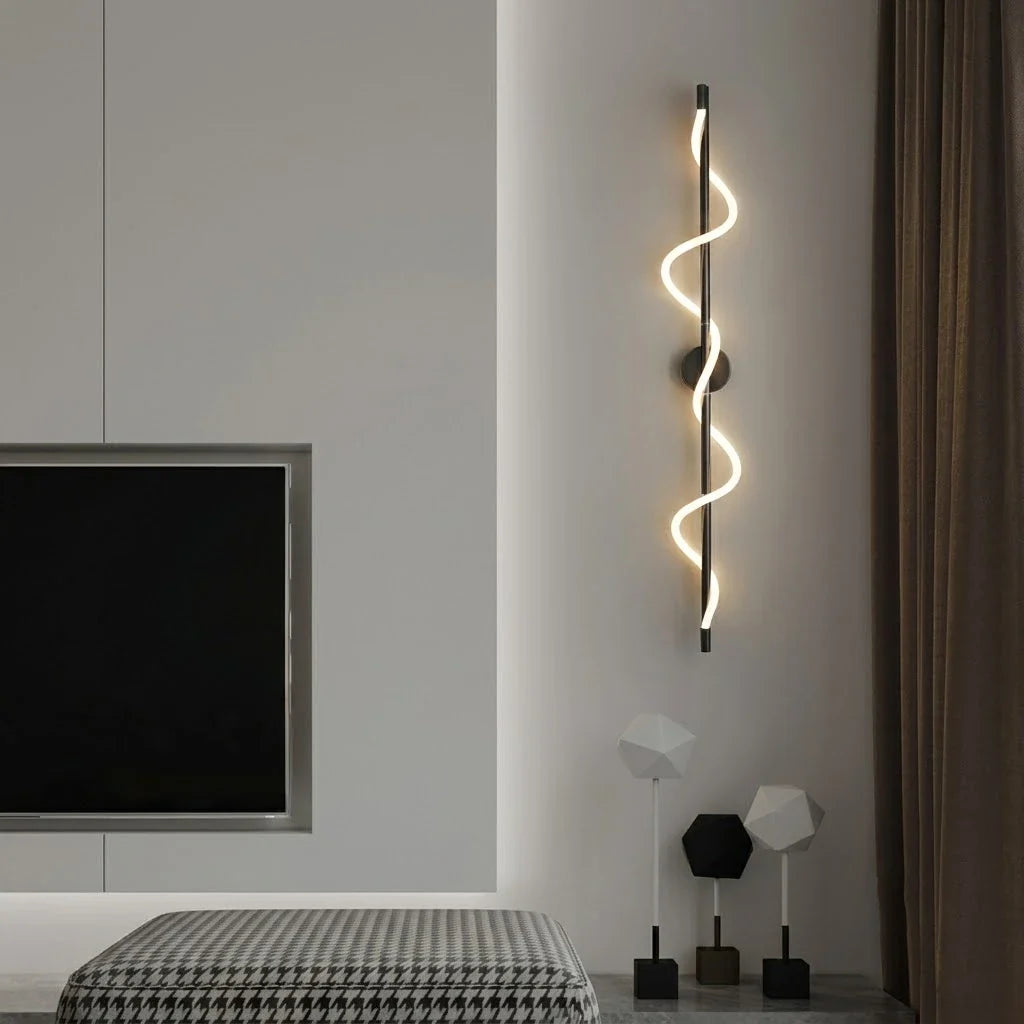 Rope Linear Wall Sconce in brass for Hallway by AUVIELIGHT