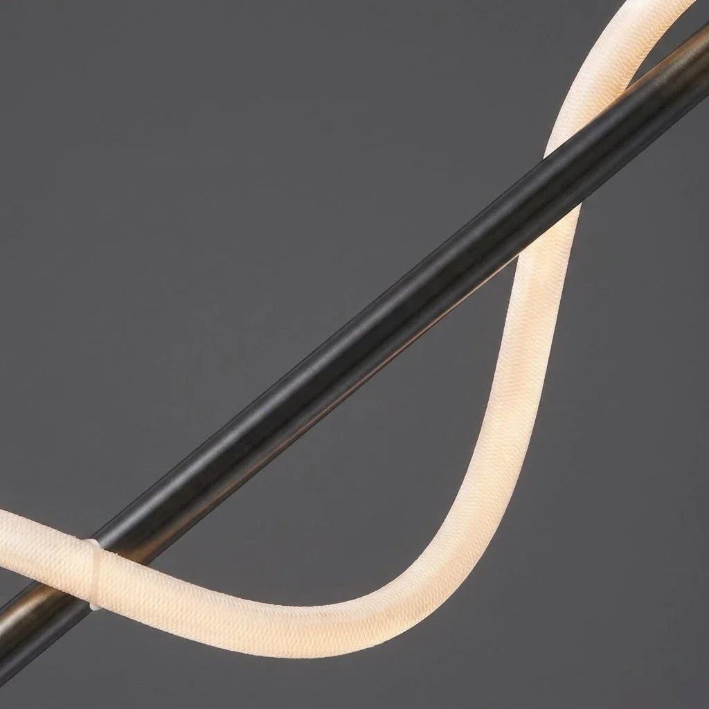 Rope Linear Wall Sconce in brass for Hallway by AUVIELIGHT
