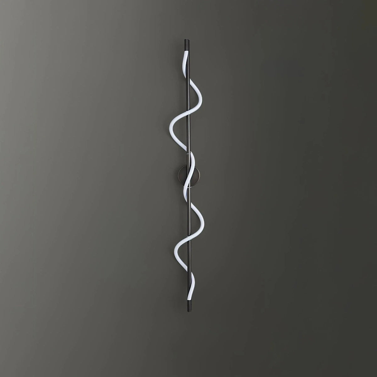 Rope Linear Wall Sconce in brass for Hallway by AUVIELIGHT, W 9.8" x H 35.4" / W 25cm x H 90cm / Black &White / Warm Light