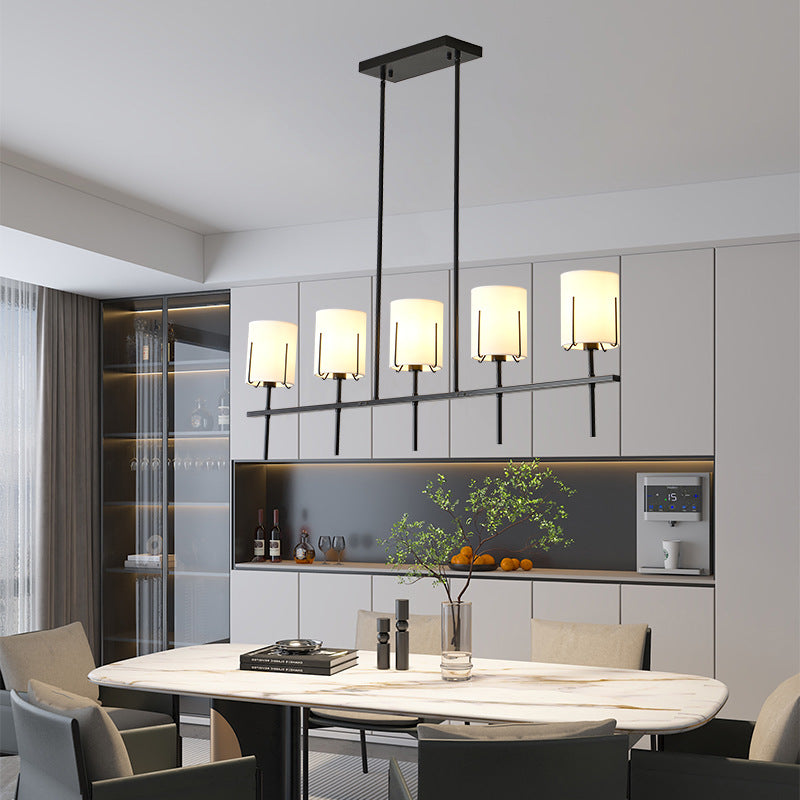 Drum Linear Chandelier for Dining Room by AUVIELIGHT