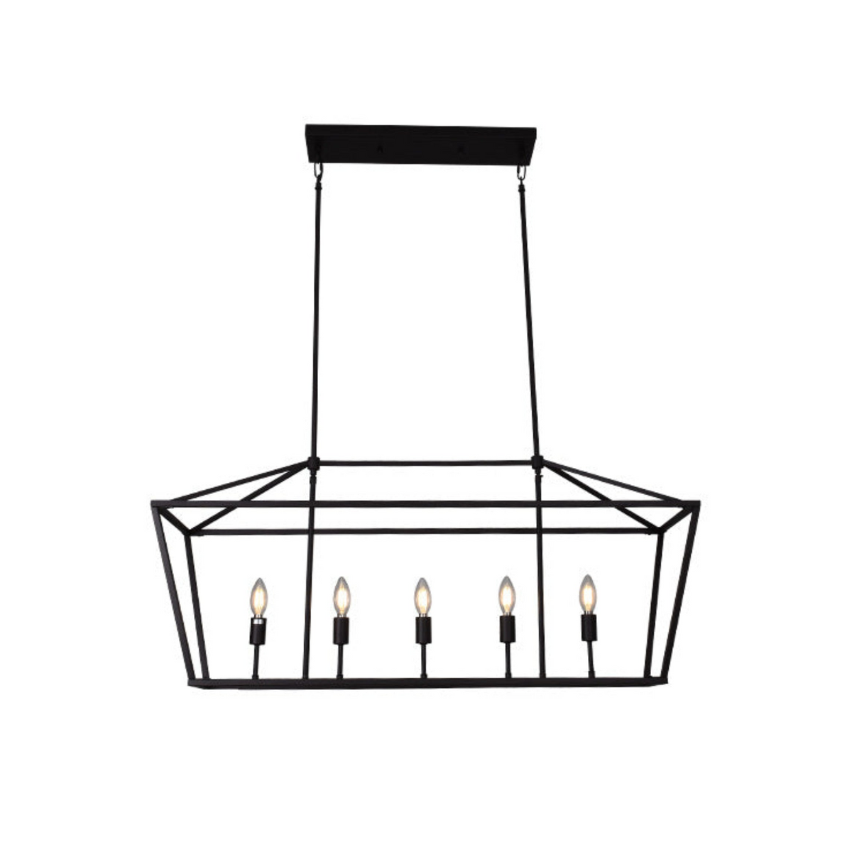 Open Linear Chandelier for Dining Room by AUVIELIGHT