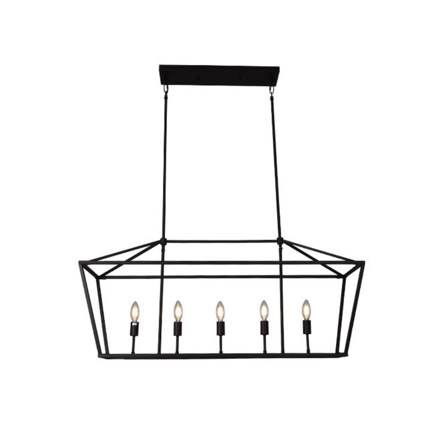 Open Linear Chandelier for Dining Room by AUVIELIGHT