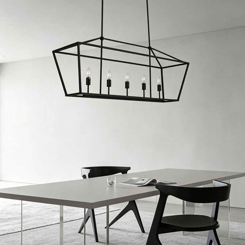 Open Linear Chandelier for Dining Room by AUVIELIGHT