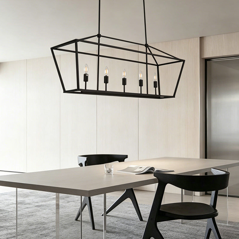 Open Linear Chandelier for Dining Room by AUVIELIGHT